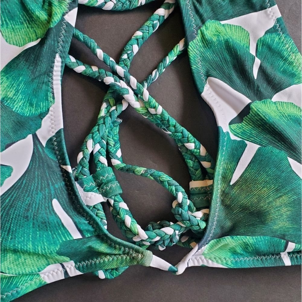 Unbranded leaf halter Swim Top - Picture 4 of 8
